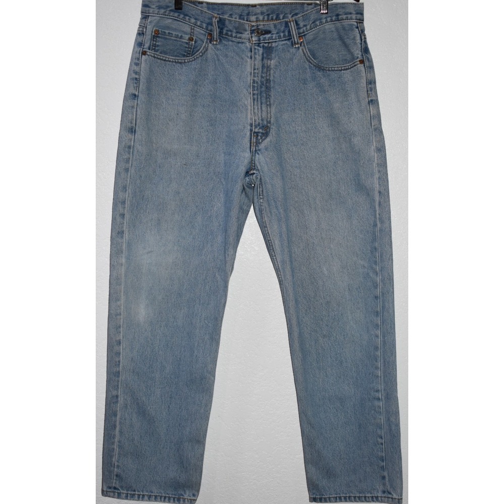Levis‎ 550 Relaxed Fit Jeans Mens 38x30 Blue 100% Cotton Denim Taper Straight